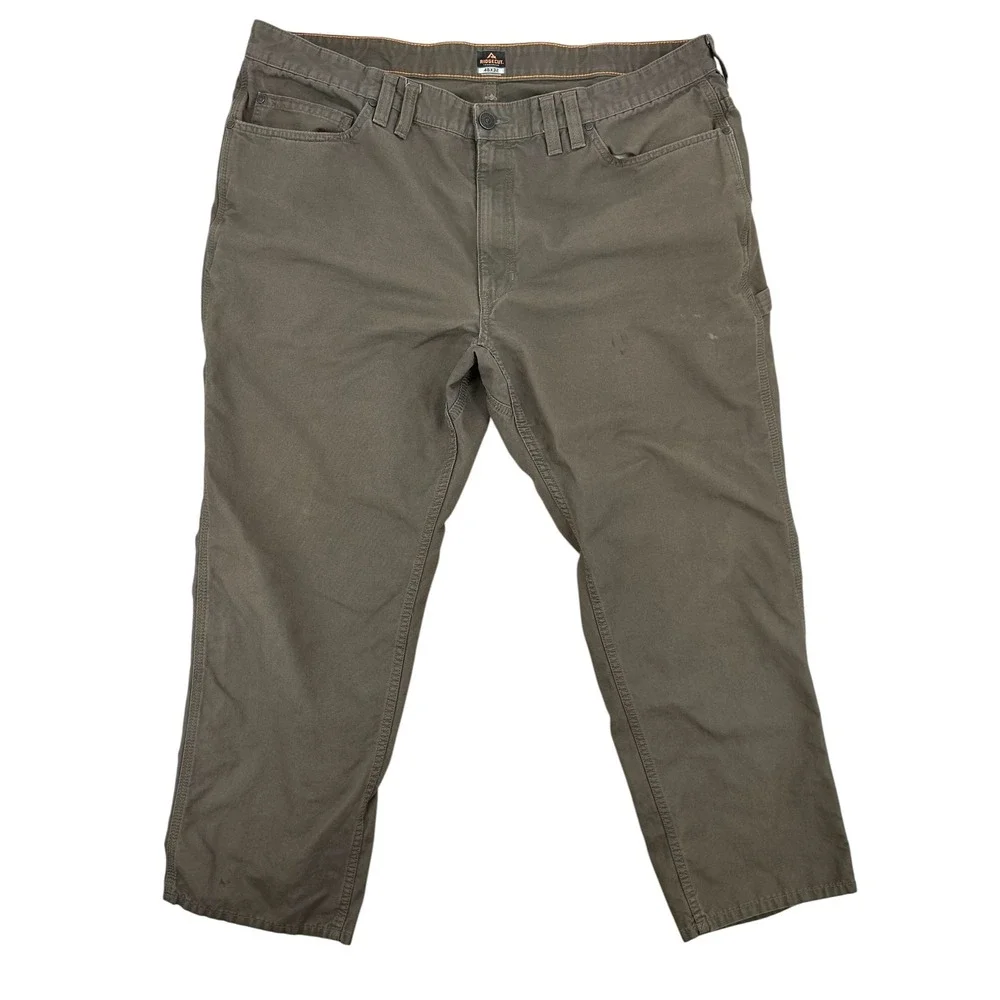 Ridgecut Toughwear Mens Canvas‎ Carpenter Pants Gray 46x32